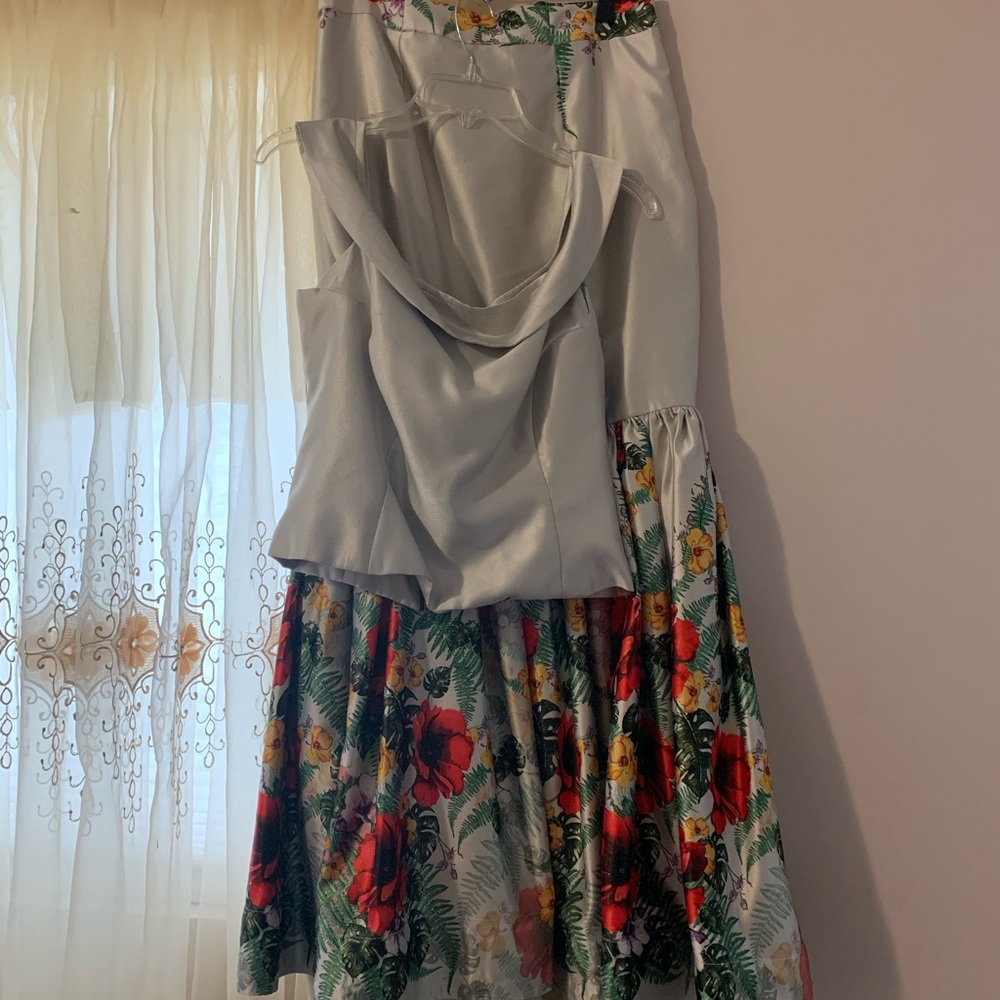 Handmade Two Piece Floral Dress